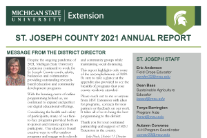 St. Joseph County Annual Report 2021