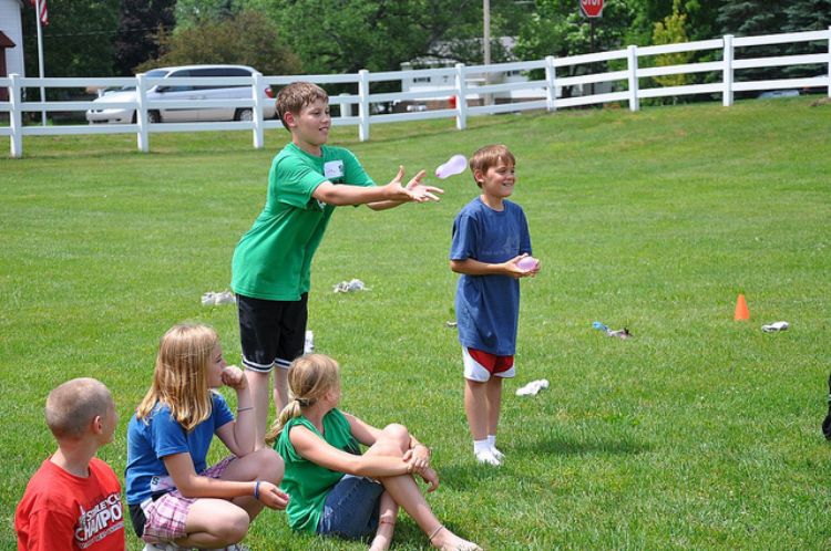 Water balloons are a fun part of summer but also provide an opportunity for kids to utilize their science skills while school is out. Photo credit: Renee McCauley | MSU Extension