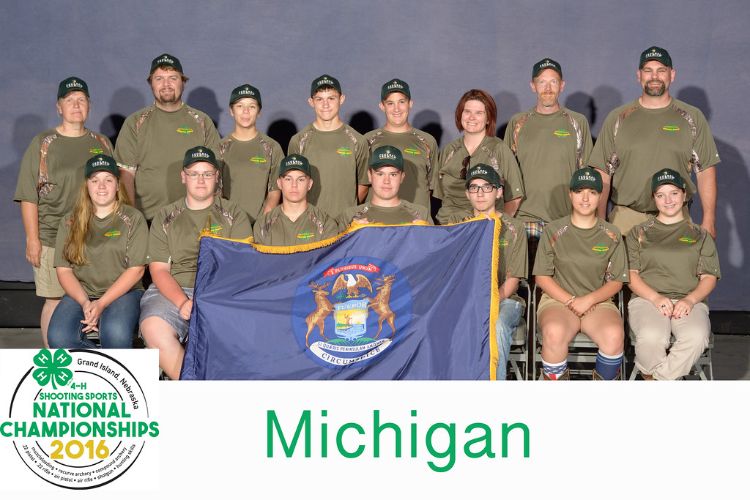 Michigan youth at the 2016 4-H Shooting Sports National Championships.