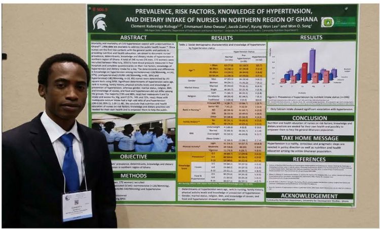 FSHN BHEARD scholar Clement Kubreziga Kubuga attended the Experimental Biology Annual Conference in Boston.