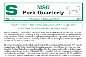 Pork Quarterly - March 2009