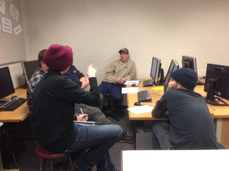 Machining lab at Charlevoix High School, Baker College Program. l MSU Extension