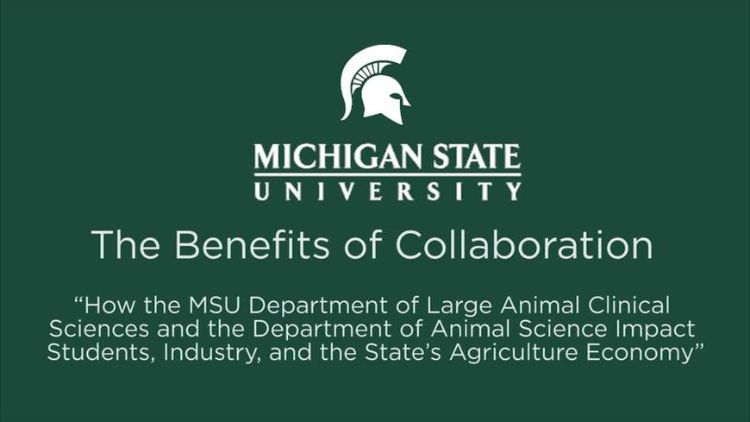The Benefits of Collaboration - Department of Animal Science