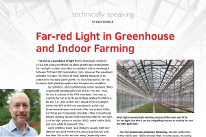 Far-red light in greenhouse and indoor farming