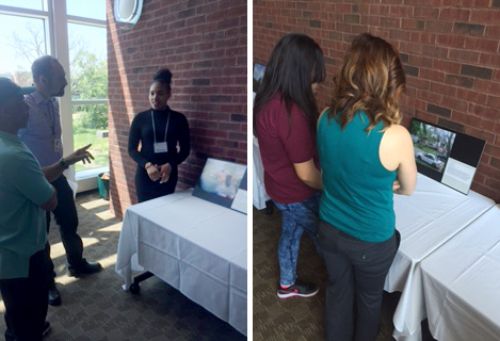 Youth in the Southeast Michigan Stewardship Coalition (SEMIS) share their photovoice projects with the public at the SEMIS Community Forum at Eastern Michigan University.