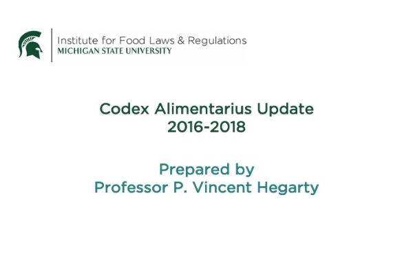 Codex update by P. Vincent Hegarty.
