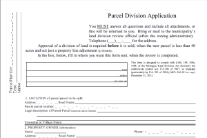 Sample Land Division Application