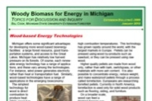 Woody Biomass for Energy in Michigan: Wood-based Energy Technologies (E3089)