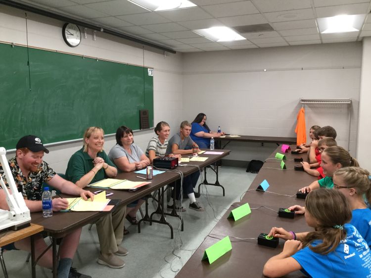 Two county 4-H teams enjoy the Dairy Quiz Bowl contest.