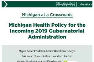 Michigan Health Policy for the Incoming 2019 Gubernatorial Administration