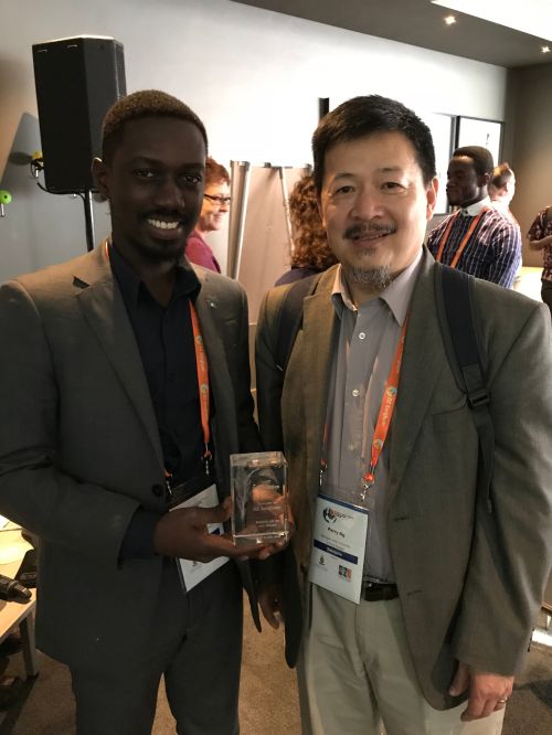 Award winner Nana Baah Pepra-Ameyaw with Dr. Perry Ng