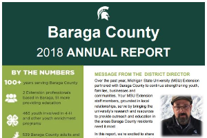 Baraga County Annual Report: 2018