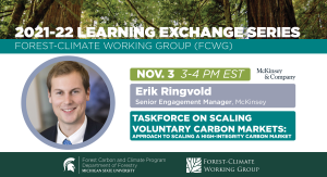 2021-22 FCWG Learning Exchange Series: Taskforce on Scaling Voluntary Carbon Markets: Approach to Scaling a High-Integrity Carbon Market