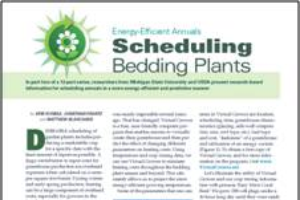Energy-efficient annuals 2: Scheduling bedding plants