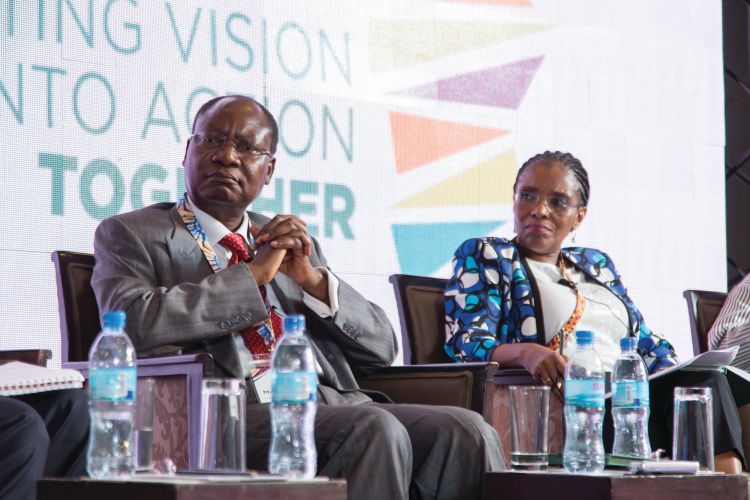 Panelists at an Alliance for African Partnership meeting.