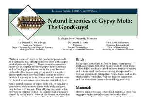 Natural Enemies of Gypsy Moth: The Good Guys! (E2700)