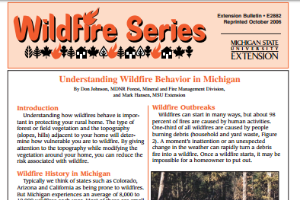 Understanding Wildfire Behavior in Michigan (E2882)