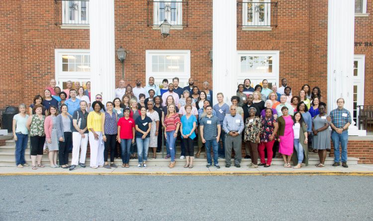 Participants in a 2018 Coming Together for Racial Understanding workshop.