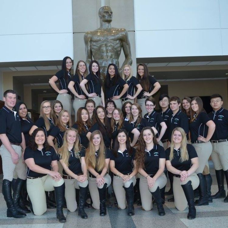 MSU Hunt Seat Equestrian Team. Photo by MSU.