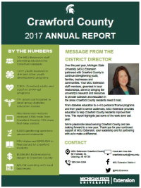 Cover of the Crawford County Annual Report 2017