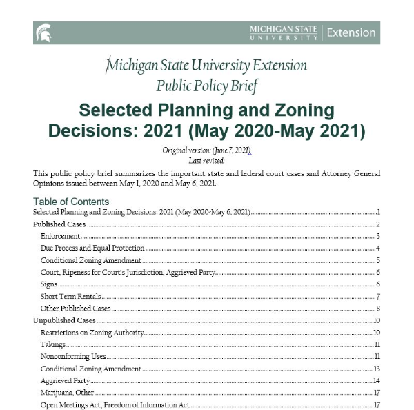 2020-2021 Court Case summary cover page.