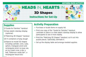 Heads In, Hearts In: 3D Shapes