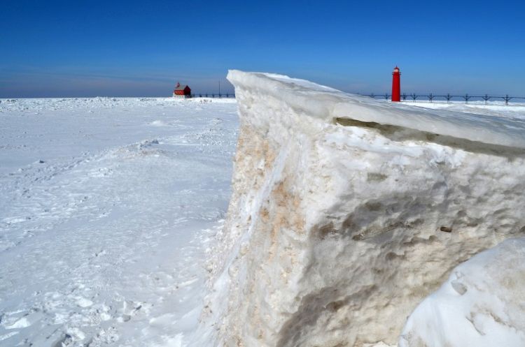 Even during the coldest winters ice thickness can be unpredictable. Photo: Michigan Sea Grant