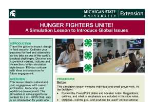 Hunger Fighters Unite! lesson available to explore global food security
