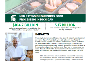 MSU Extension Supports Food Processing in Michigan