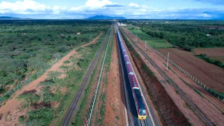 the Mombasa-Nairobi Standard Gauge Railway project in Kenya