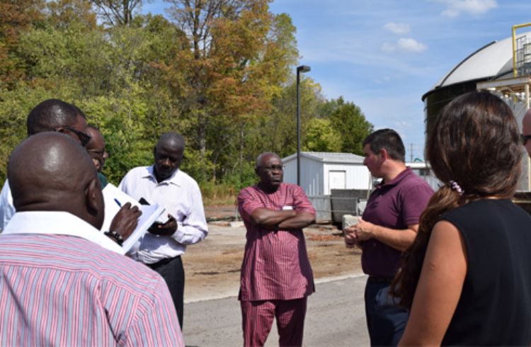 UN Industrial Development Organization delegates toured industrial parks at MSU and in the surrounding area during a training in September.