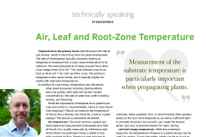 Air, leaf and root-zone temperature