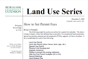 How to set permit fees