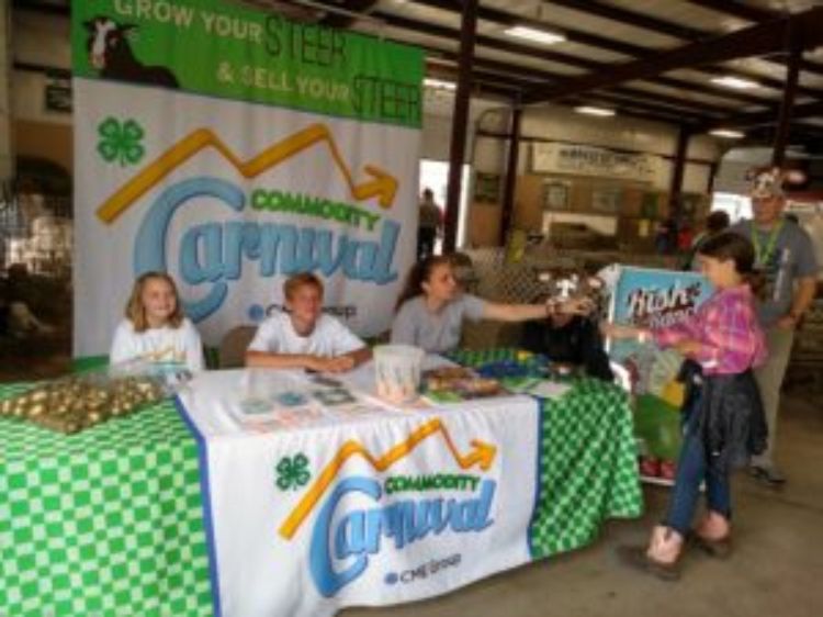 Youth participating in Commodity Carnival.