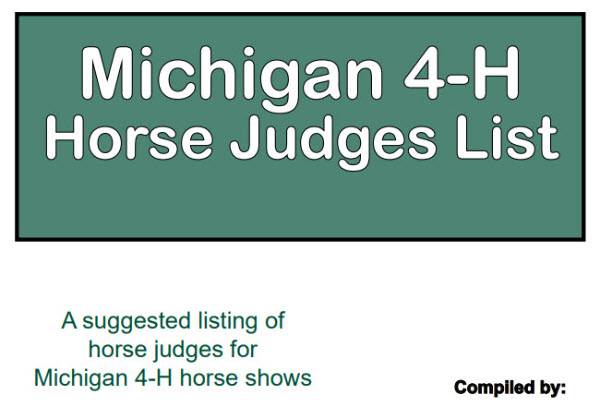 michigan-4-h-horse-judges-list-4-h-animal-evaluation