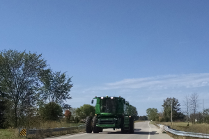 Fall means farm equipment on roads