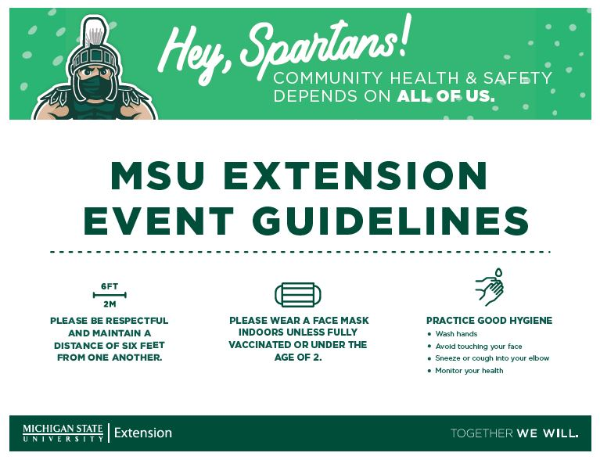 Thumbnail of event guidelines sign.