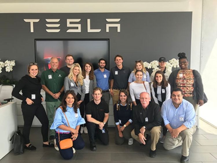 Photo of Riguardi Fellows at Tesla.