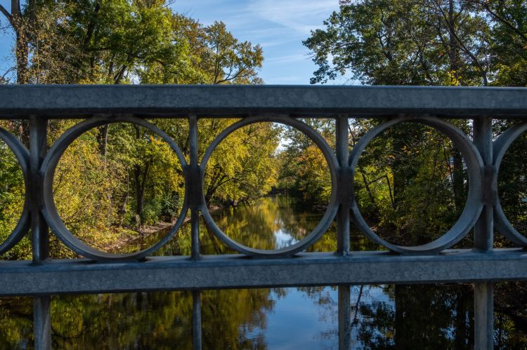 The Red Cedar River on Michigan State University's campus.