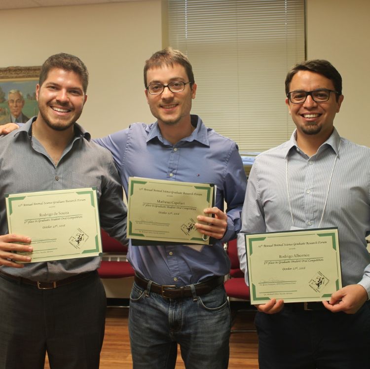 ANS Graduate Research Forum top 3 presenters