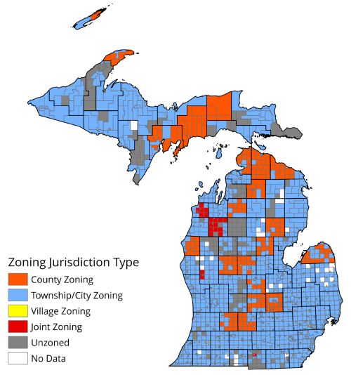 No state oversight of planning, zoning; limited central database of