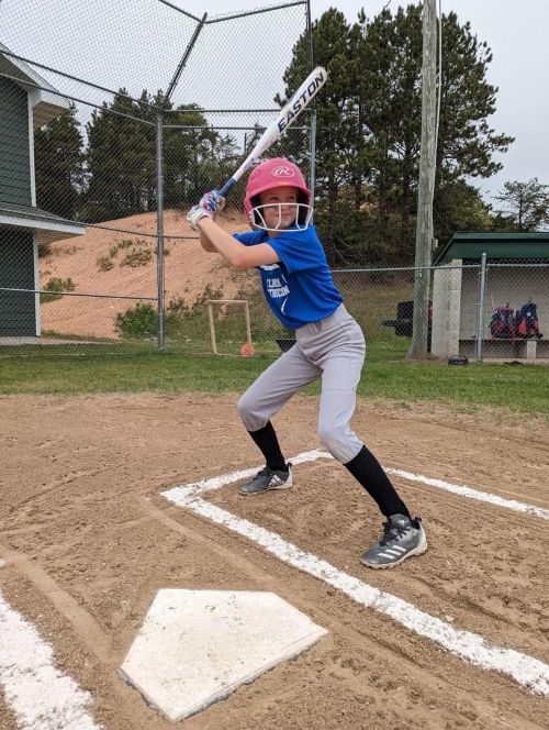 Baseball player batting