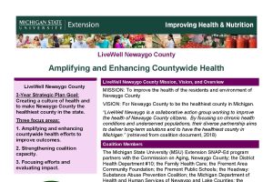 SNAP-Ed LiveWell Newaygo County Impact Report 2017-2018