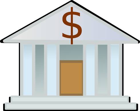 Cartoon of a financial institution