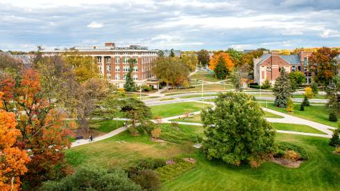Photo of Michigan State University campus.