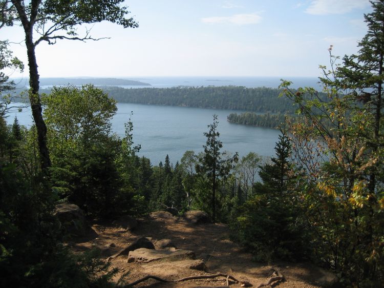 View from Lookout Louise, Isle Royale National Park, Rock Harbor, Michigan. Photo credit: Joe Ross, Flickr.com