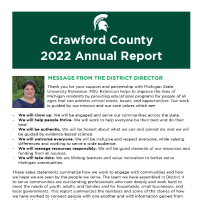 Cover of the Crawford County Annual Report 2022