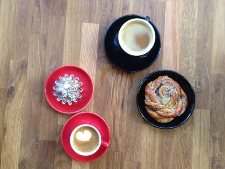 “Fika” is a Swedish social institution of a break during the day, often for coffee.