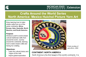 Crafts Around the World Series North America: Mexico  Huichol Picture Yarn Art