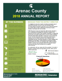 Cover of Arenac County Annual Report 2018